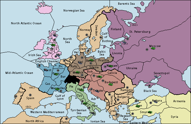 The Classic Diplomacy Map