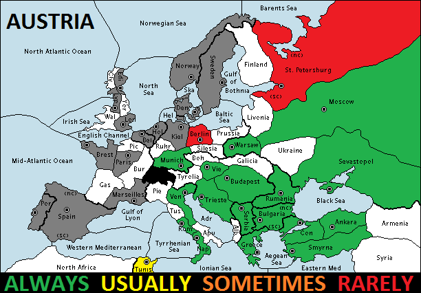 This map shows how Austria almost always needs Munich to win.