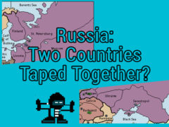 Russia Two Countries Taped Together