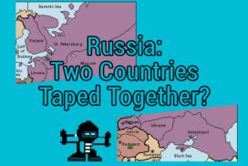 Russia Two Countries Taped Together
